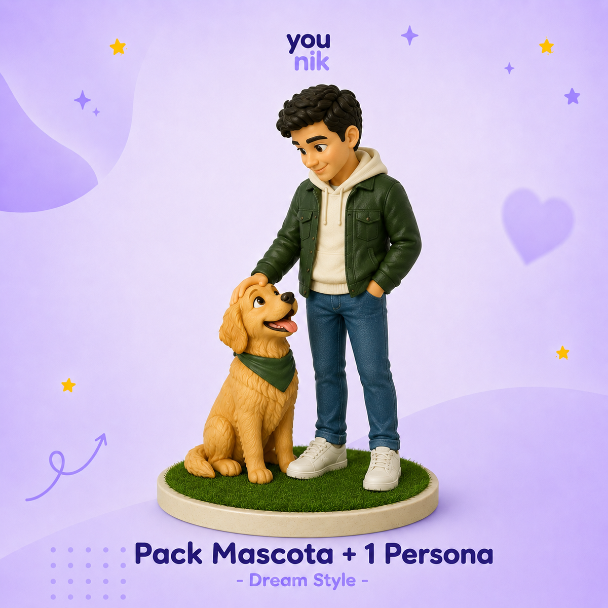 Pack mascota + 1 persona